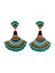 Mignonne Gavigan Sequins & Leather Drop Earrings
