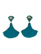 Mignonne Gavigan Sequins & Leather Drop Earrings