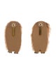 Mignonne Gavigan Embellished Faux Fur Bear Earrings