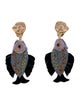 Mignonne Gavigan Crystal, Bead & Sequins Dangling Fish Earrings