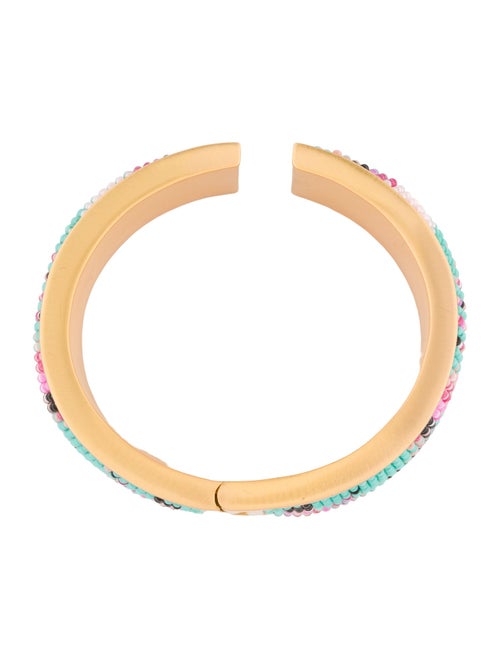 Mignonne Gavigan Beaded Wide Cuff Bracelet