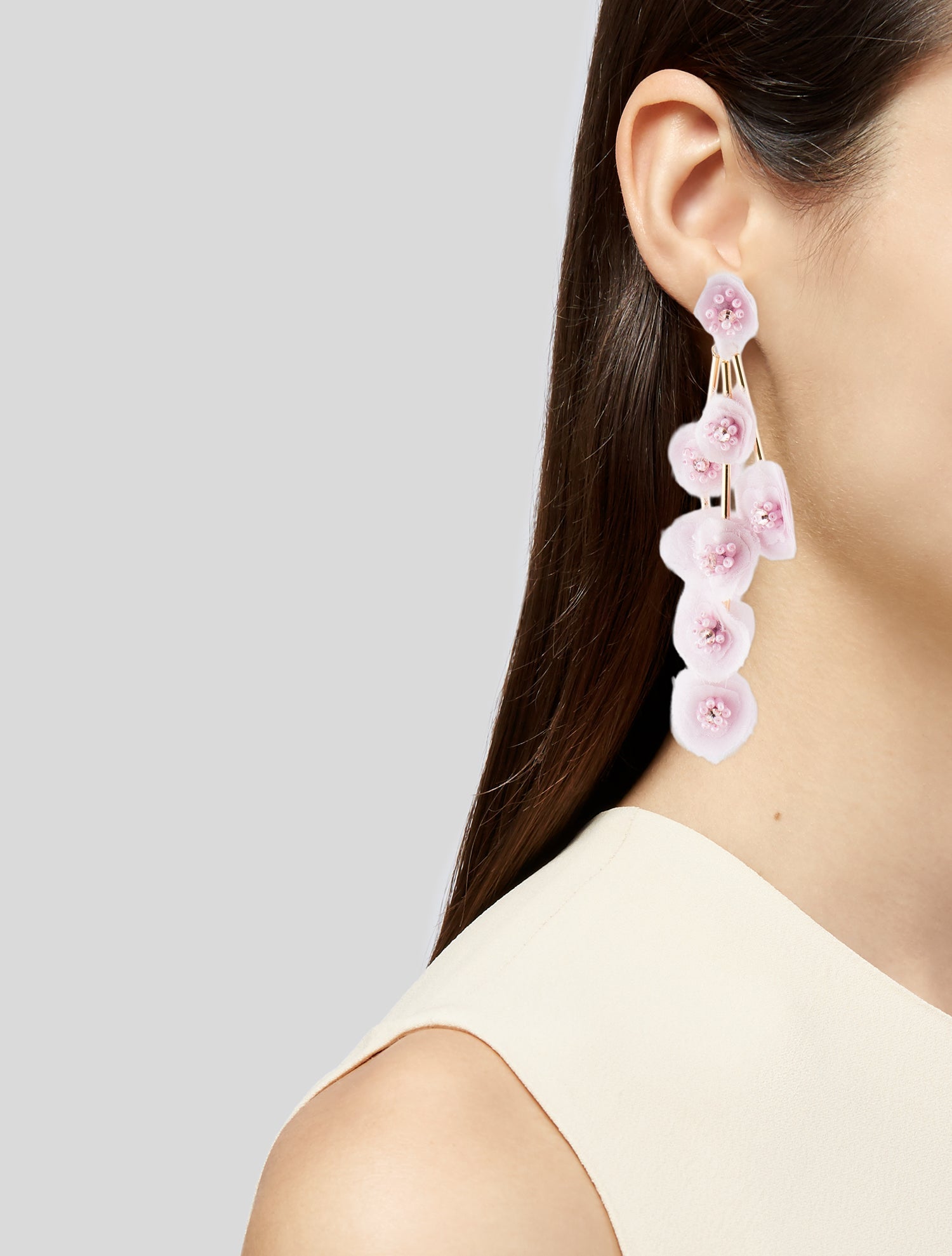 Mignonne Gavigan Beaded Flower Drop Earrings