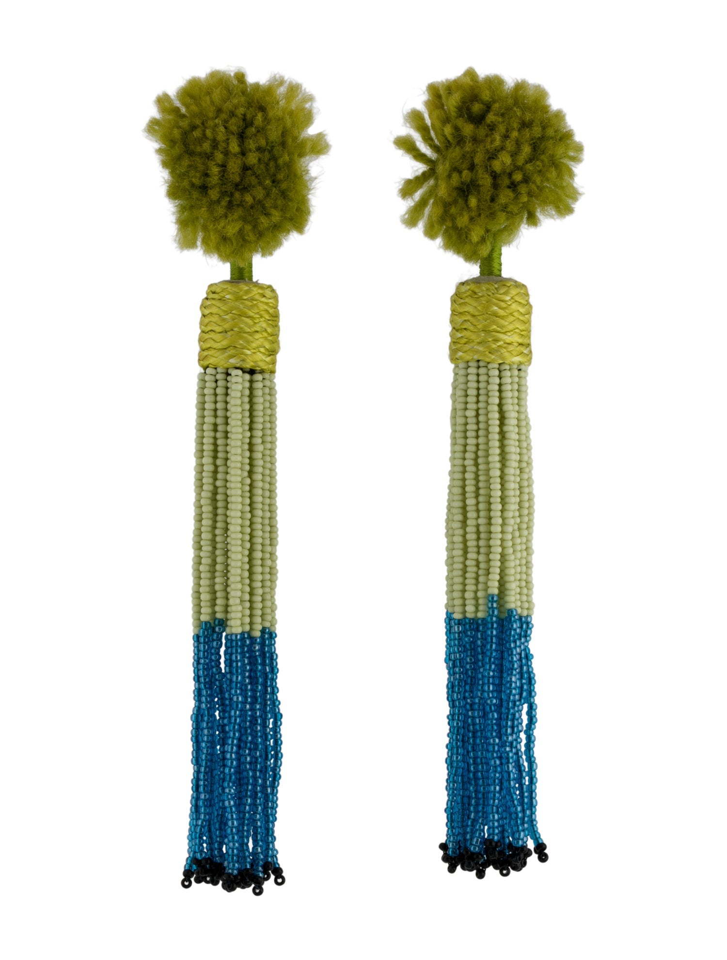 Mignonne Gavigan Bead & Cord "Lana" Drop Tassel Earrings