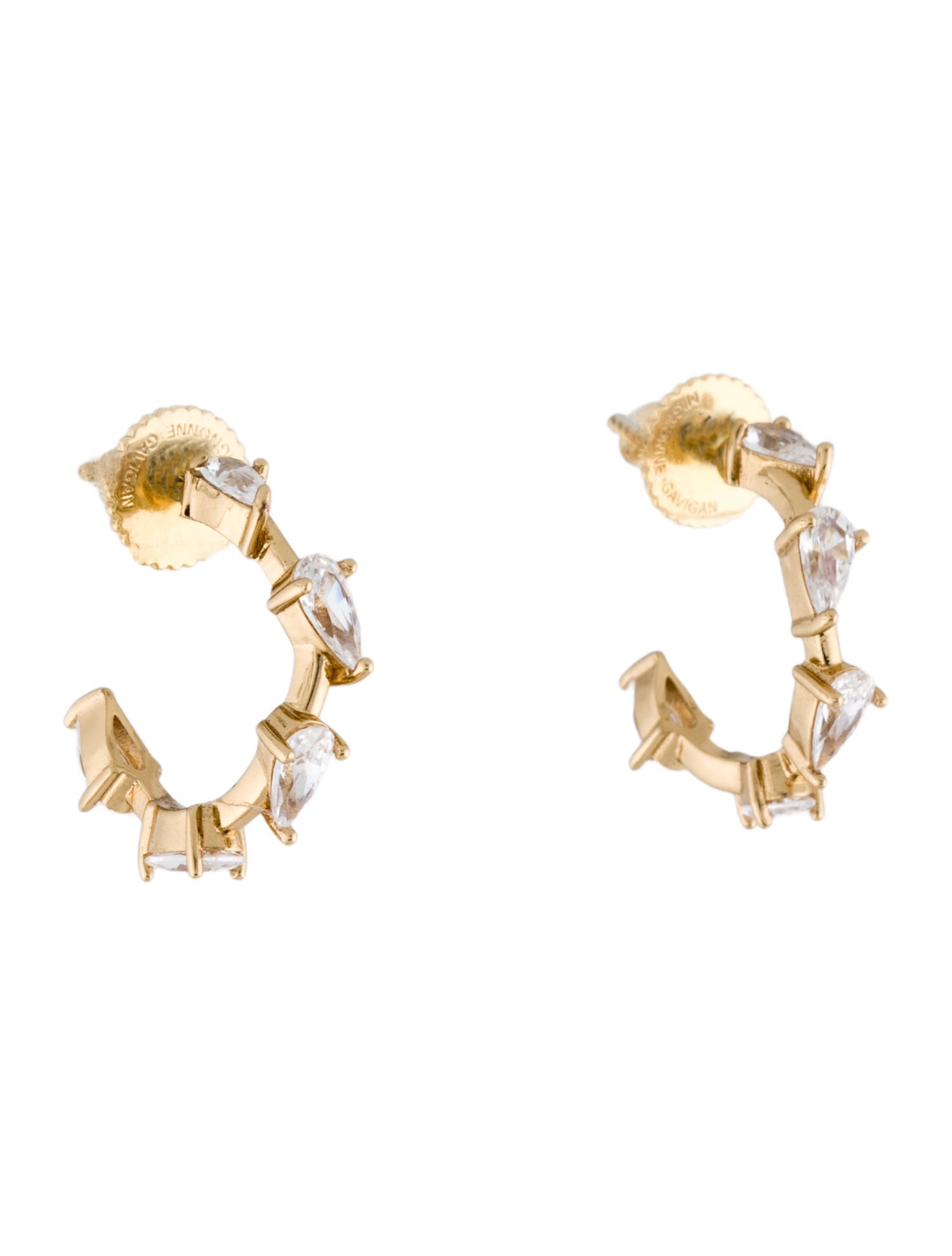 Mignonne Gavigan Crystal "Worth" Hoop Earrings