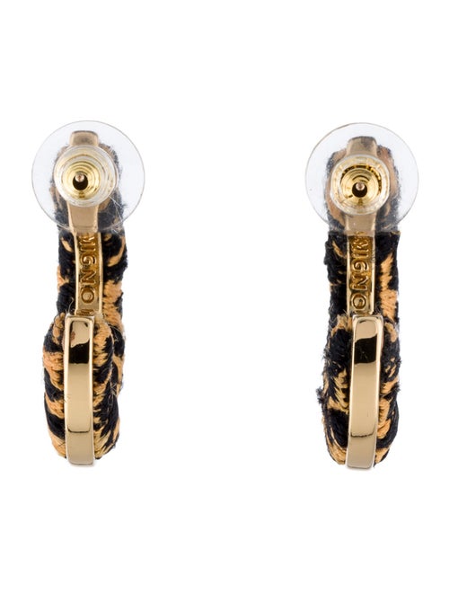 Mignonne Gavigan Thread Mini Leopard Hoop Earrings