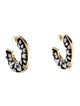 Mignonne Gavigan Thread Leopard Mega Hoop Earrings