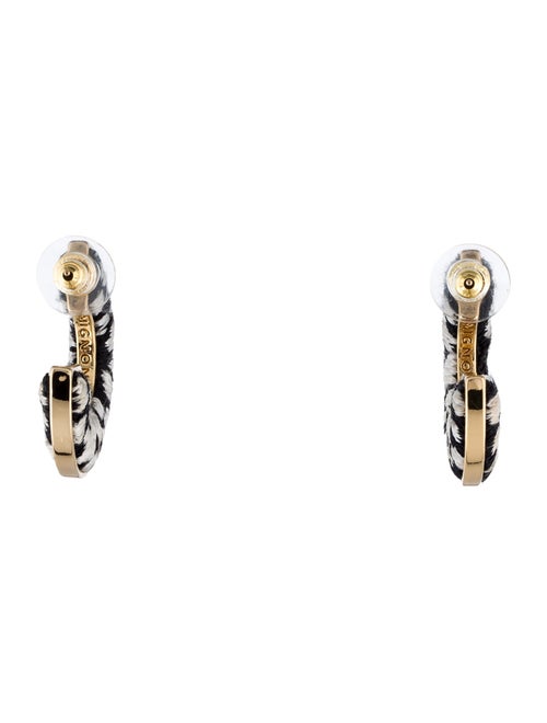Mignonne Gavigan Thread Leopard Mega Hoop Earrings