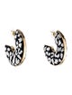 Mignonne Gavigan Thread Leopard Mega Hoop Earrings