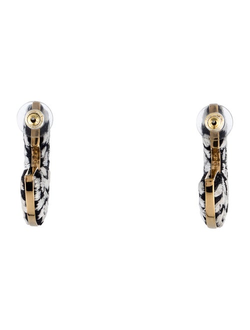 Mignonne Gavigan Thread Leopard Mega Hoop Earrings