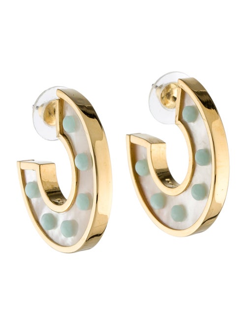 Mignonne Gavigan Mother Of Pearl Mini Fiona Hoop Earrings