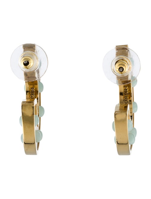 Mignonne Gavigan Mother Of Pearl Mini Fiona Hoop Earrings