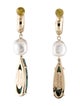 Mignonne Gavigan Faux Pearl & Resin Drop Earrings