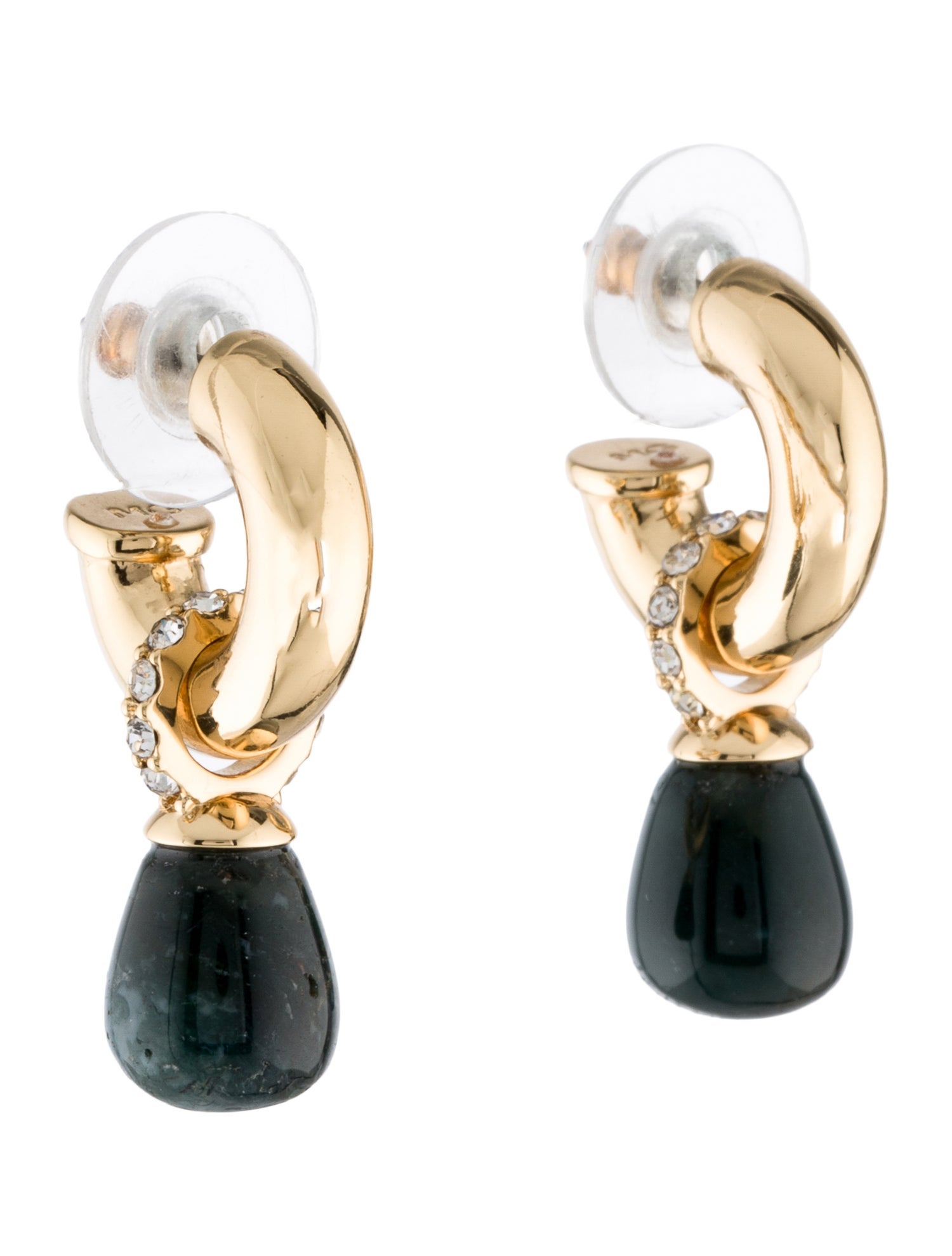 Mignonne Gavigan Crystal Drop Hoop Earrings