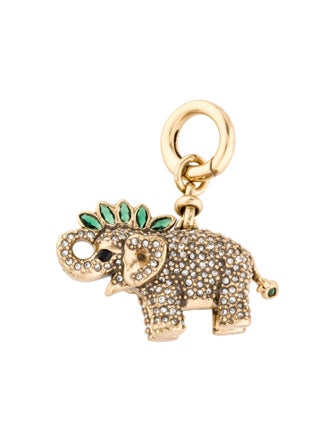Mignonne Gavigan Crystal Elephant Charm Pendant