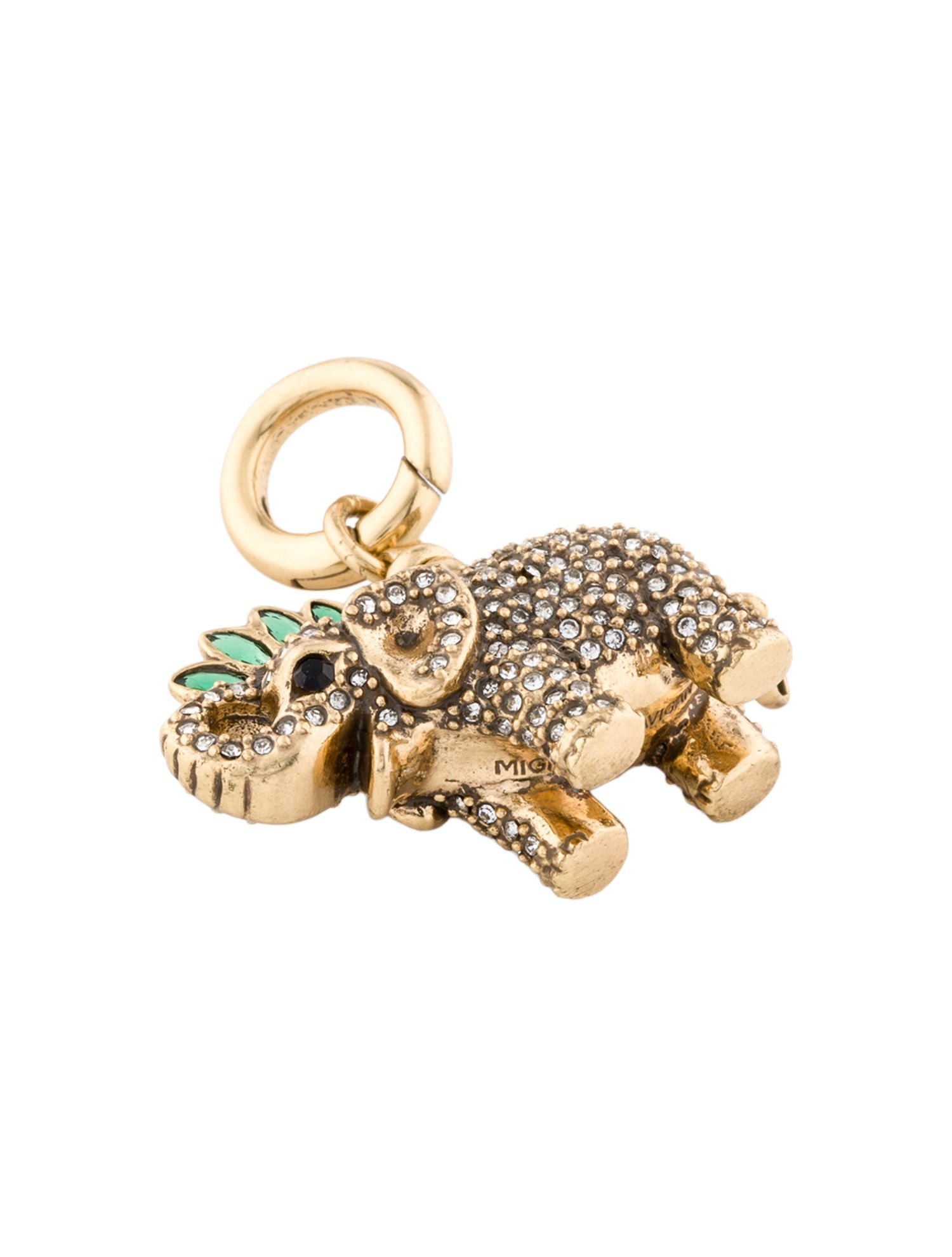 Mignonne Gavigan Crystal Elephant Charm Pendant