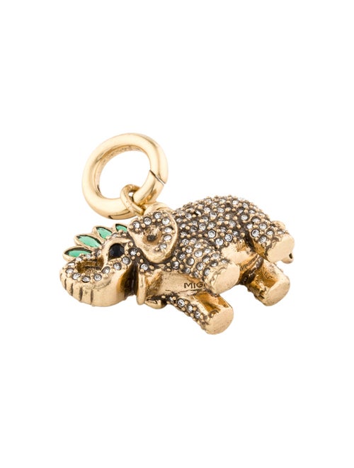 Mignonne Gavigan Crystal Elephant Charm Pendant
