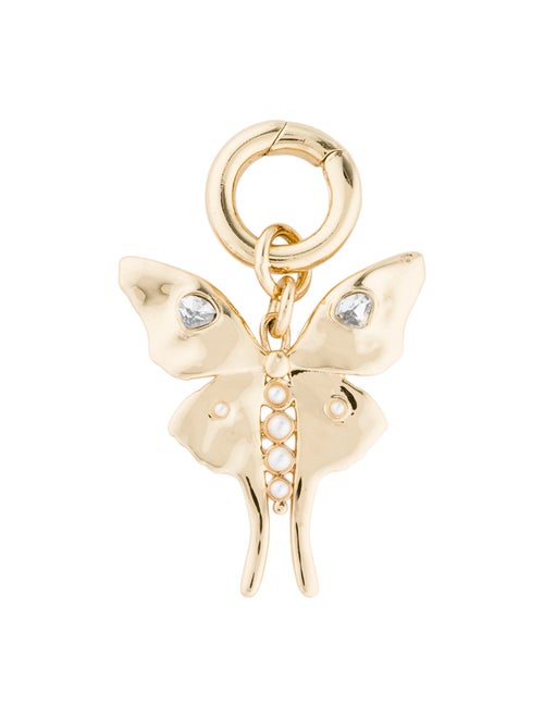 Mignonne Gavigan Faux Pearl & Crystal Charm Pendant