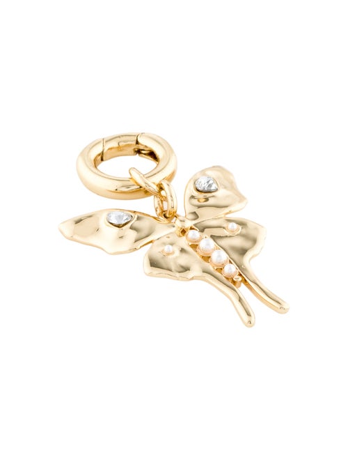 Mignonne Gavigan Faux Pearl & Crystal Charm Pendant