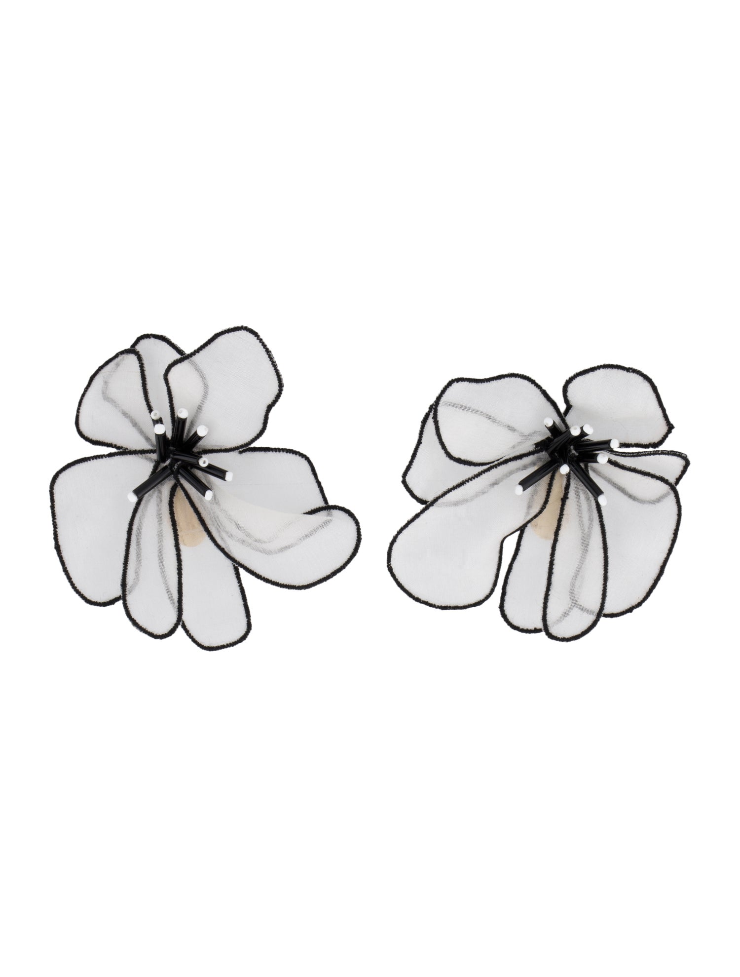 Mignonne Gavigan Mesh & Beaded Floral Stud Earrings