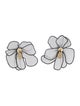 Mignonne Gavigan Mesh & Beaded Floral Stud Earrings