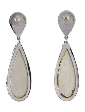 Mignonne Gavigan Glass Paillete Teardrop Drop Earrings