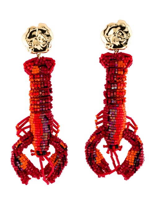 Mignonne Gavigan Beaded Lobster Drop Earrings