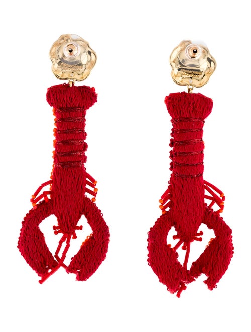 Mignonne Gavigan Beaded Lobster Drop Earrings