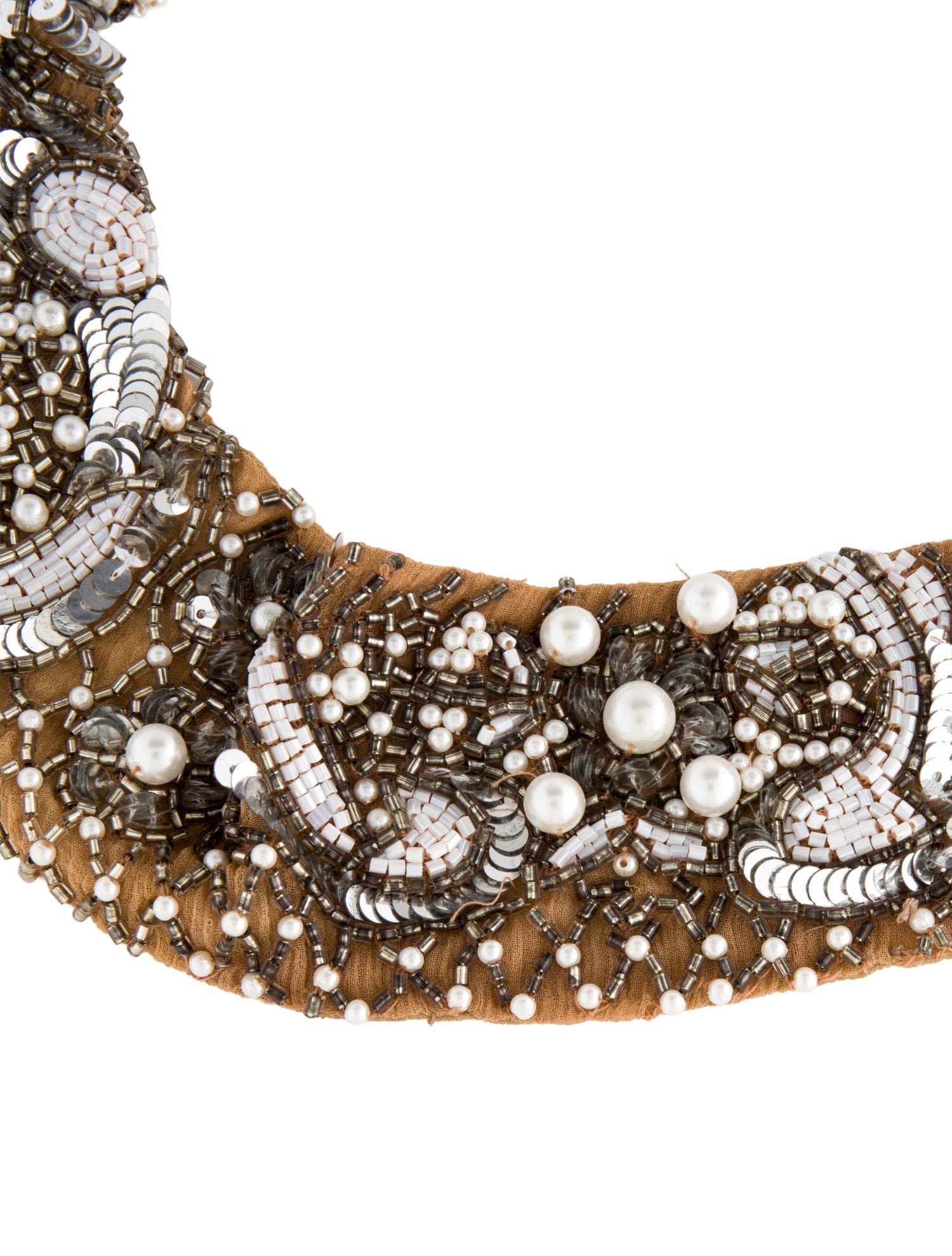 Mignonne Gavigan Organic Le Charlot Faux Pearl Scarf Necklace