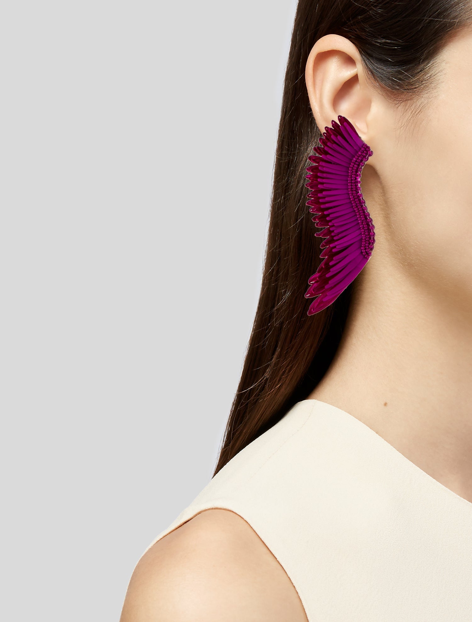 Mignonne Gavigan Raffia, Bead & Sequin Madeline Drop Earrings
