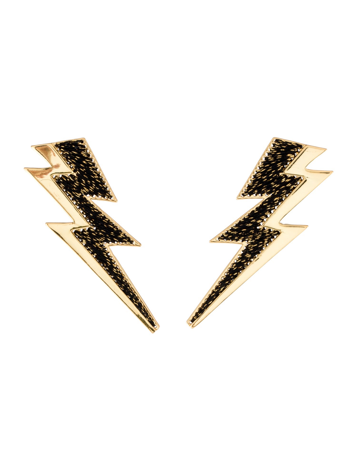 Mignonne Gavigan Thread Lightening Bolt Earrings
