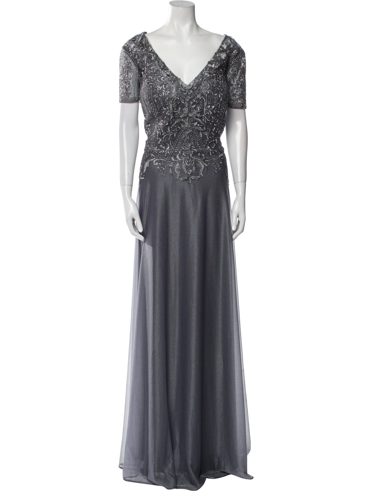 MGNY V-Neck Long Dress w/ Tags