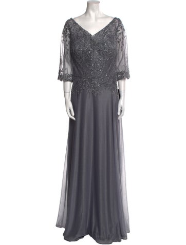 Mgny Dresses V-Neck Long Dress 3XL