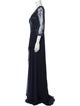 MGNY V-Neck Long Dress
