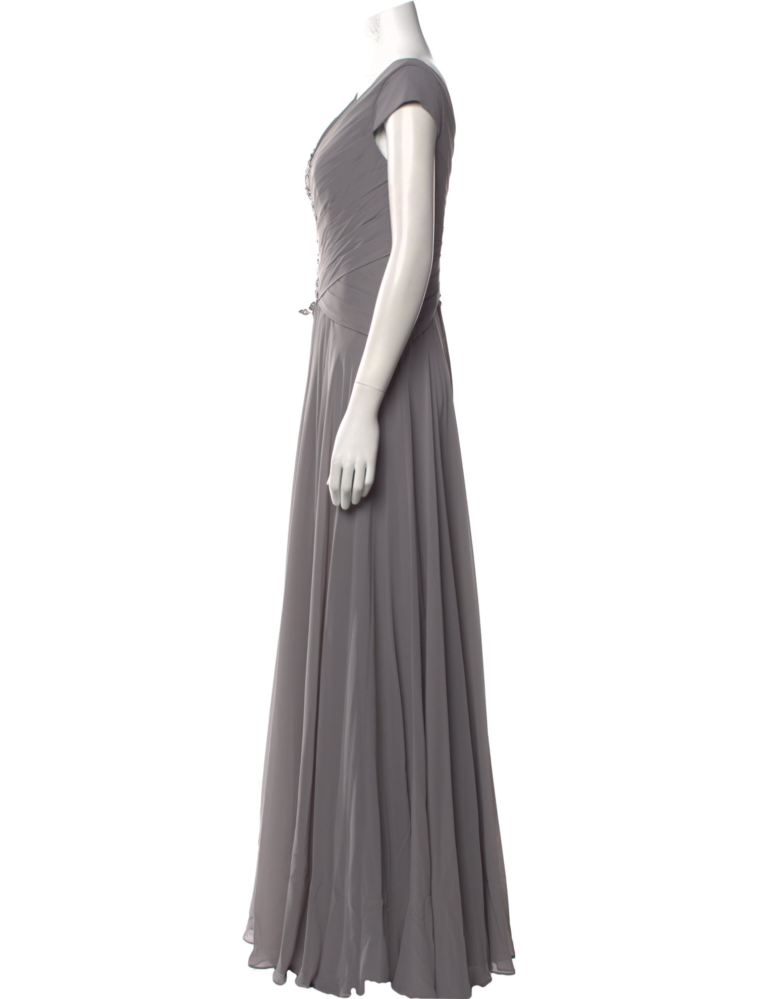 MGNY V-Neck Long Dress