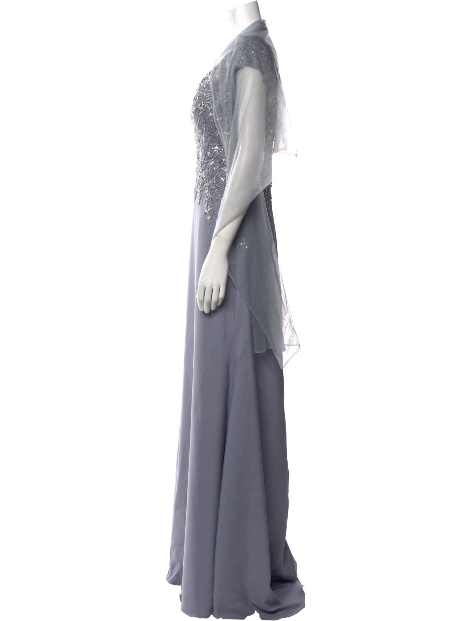 MGNY V-Neck Long Dress