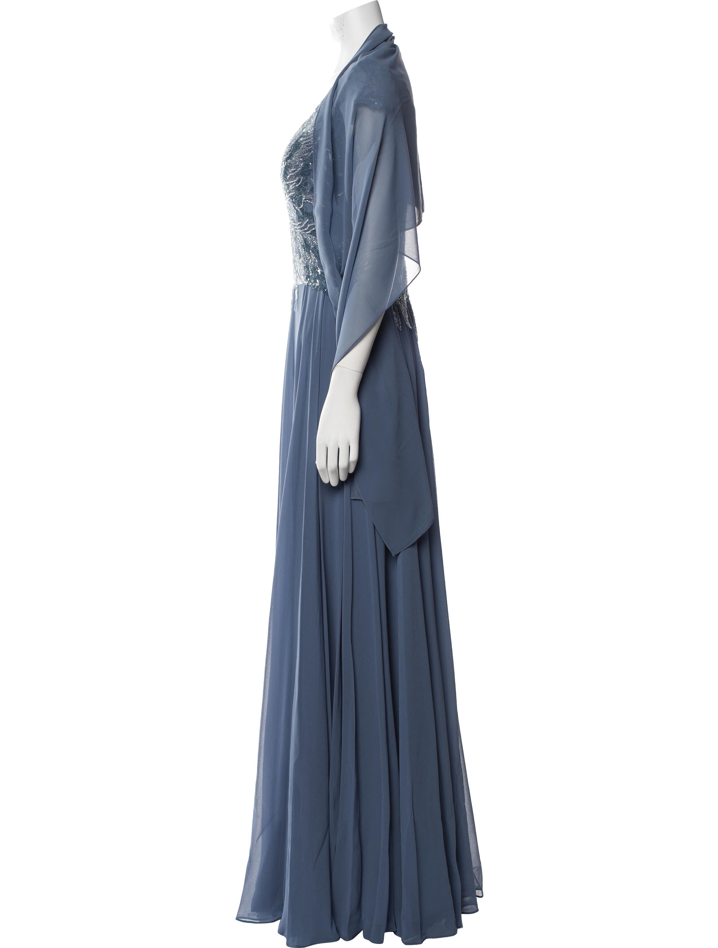 MGNY Halterneck Long Dress