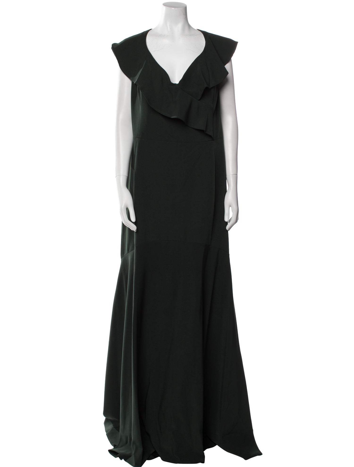 MGNY V-Neck Long Dress