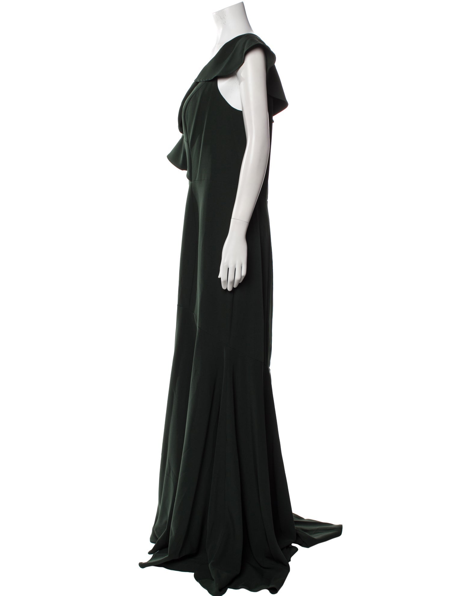 MGNY V-Neck Long Dress