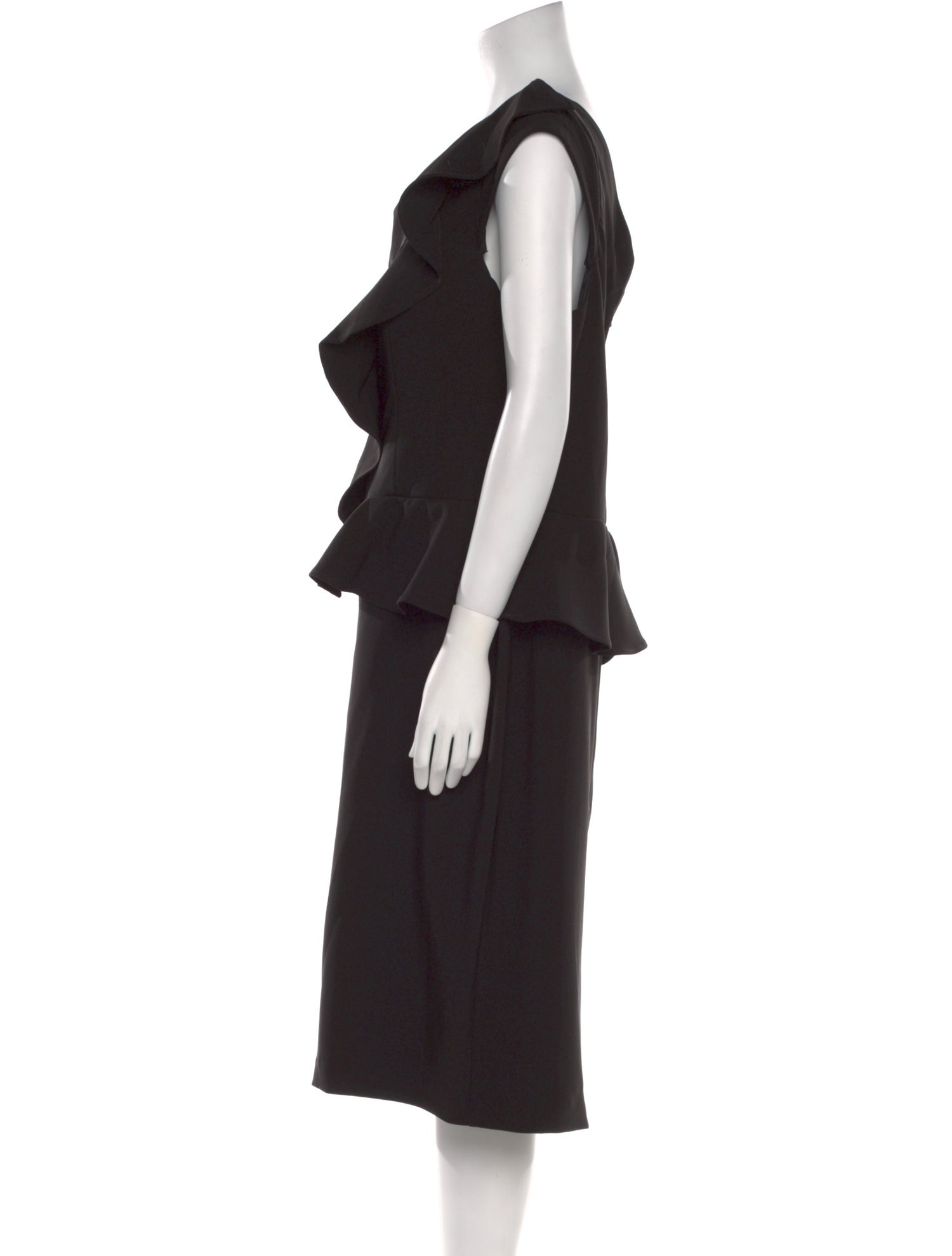 MGNY Bateau Neckline Midi Length Dress w/ Tags