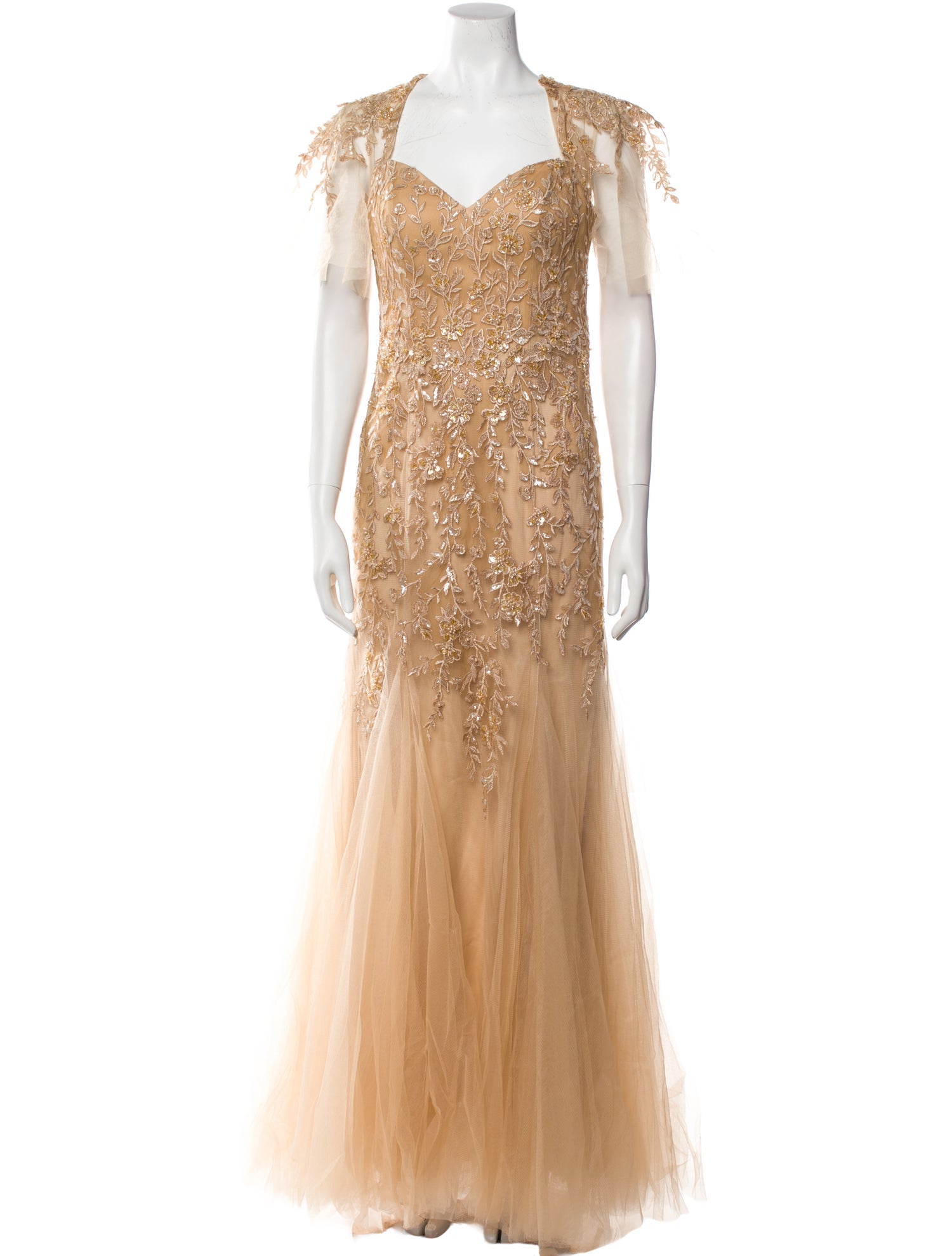 MGNY V-Neck Long Dress