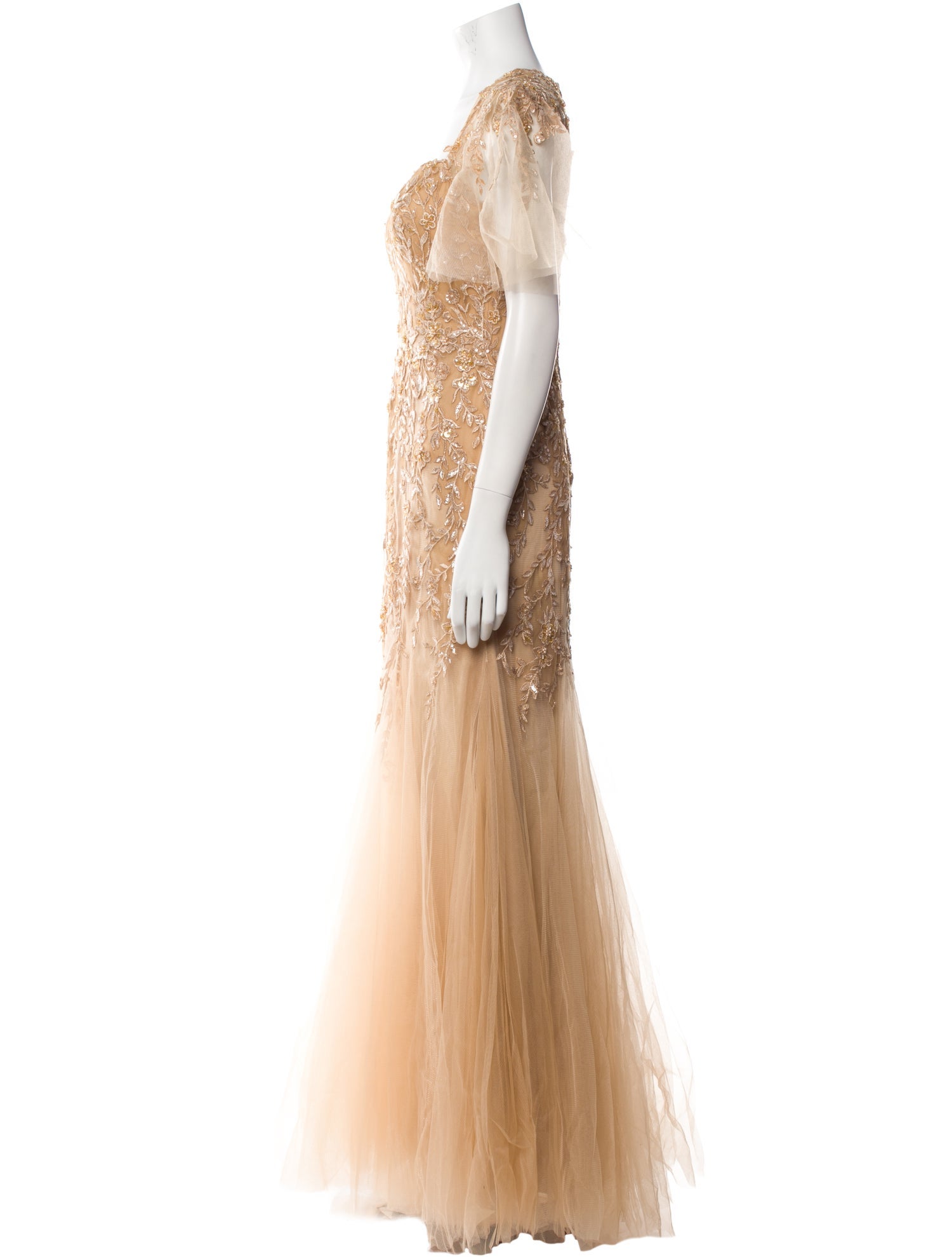 MGNY V-Neck Long Dress