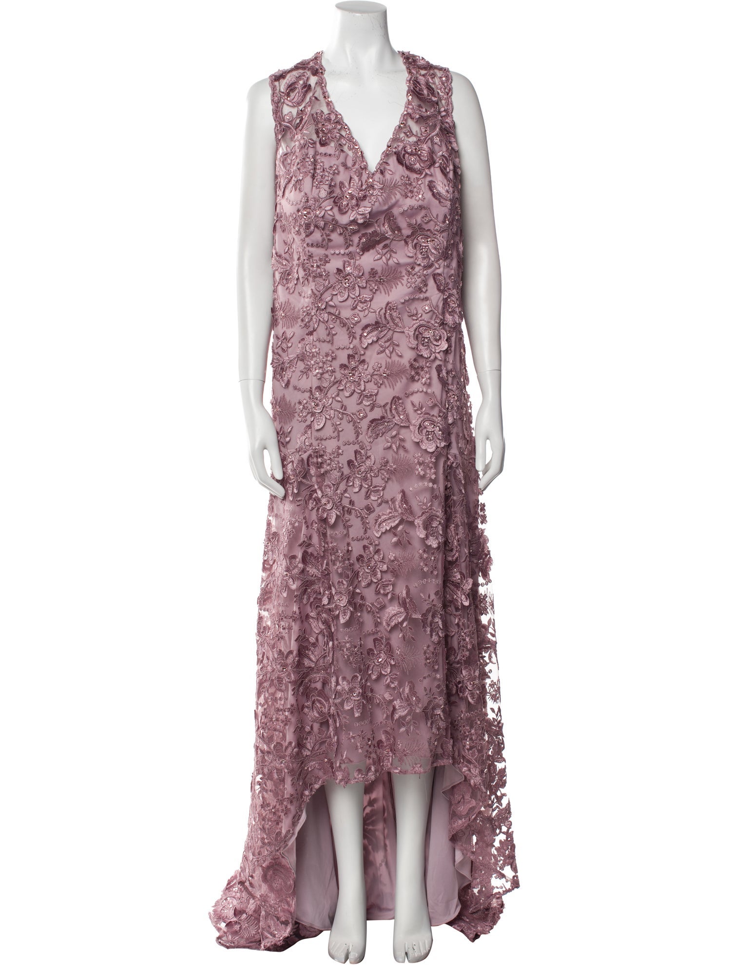 MGNY Patterned Long Dress