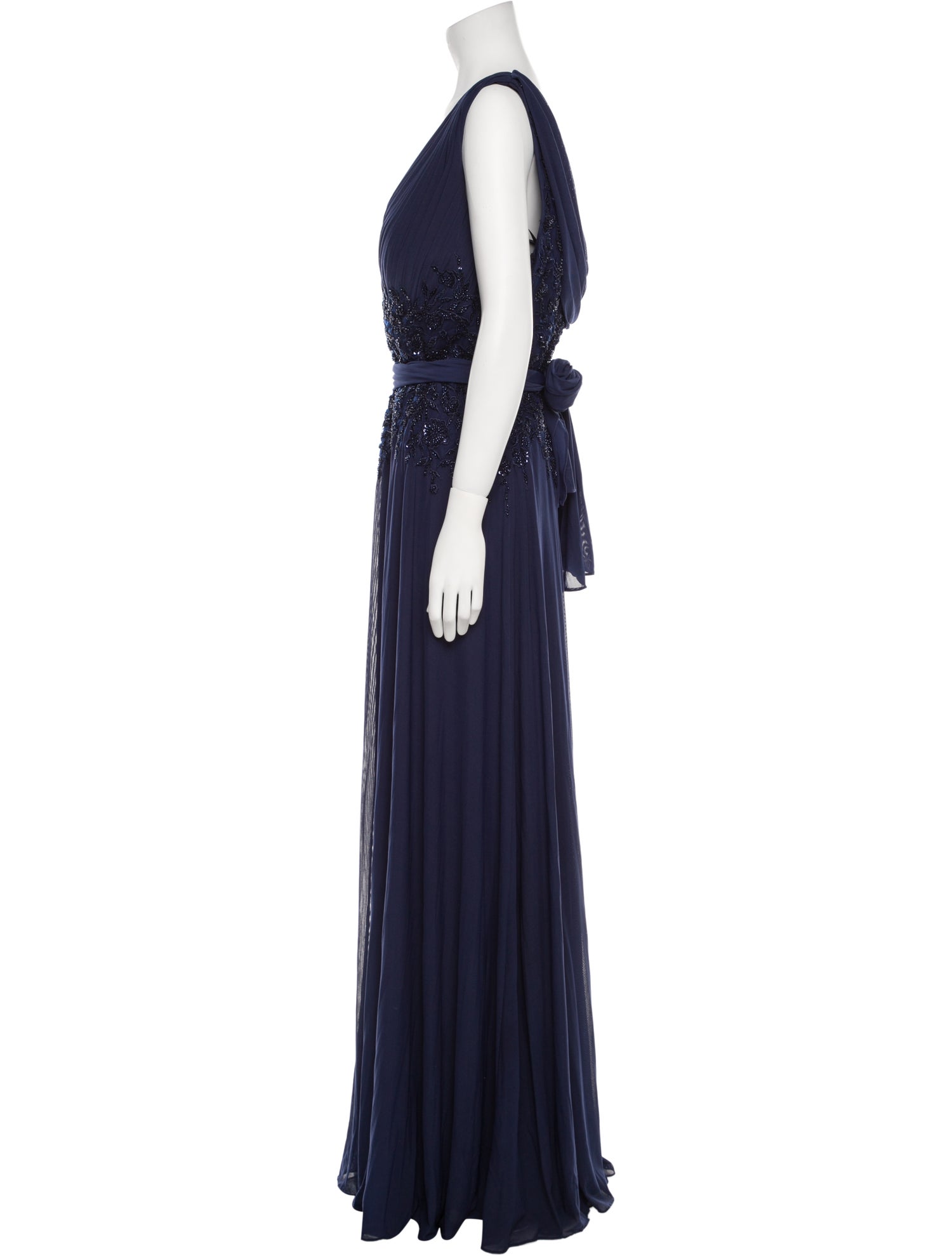 MGNY V-Neck Long Dress w/ Tags