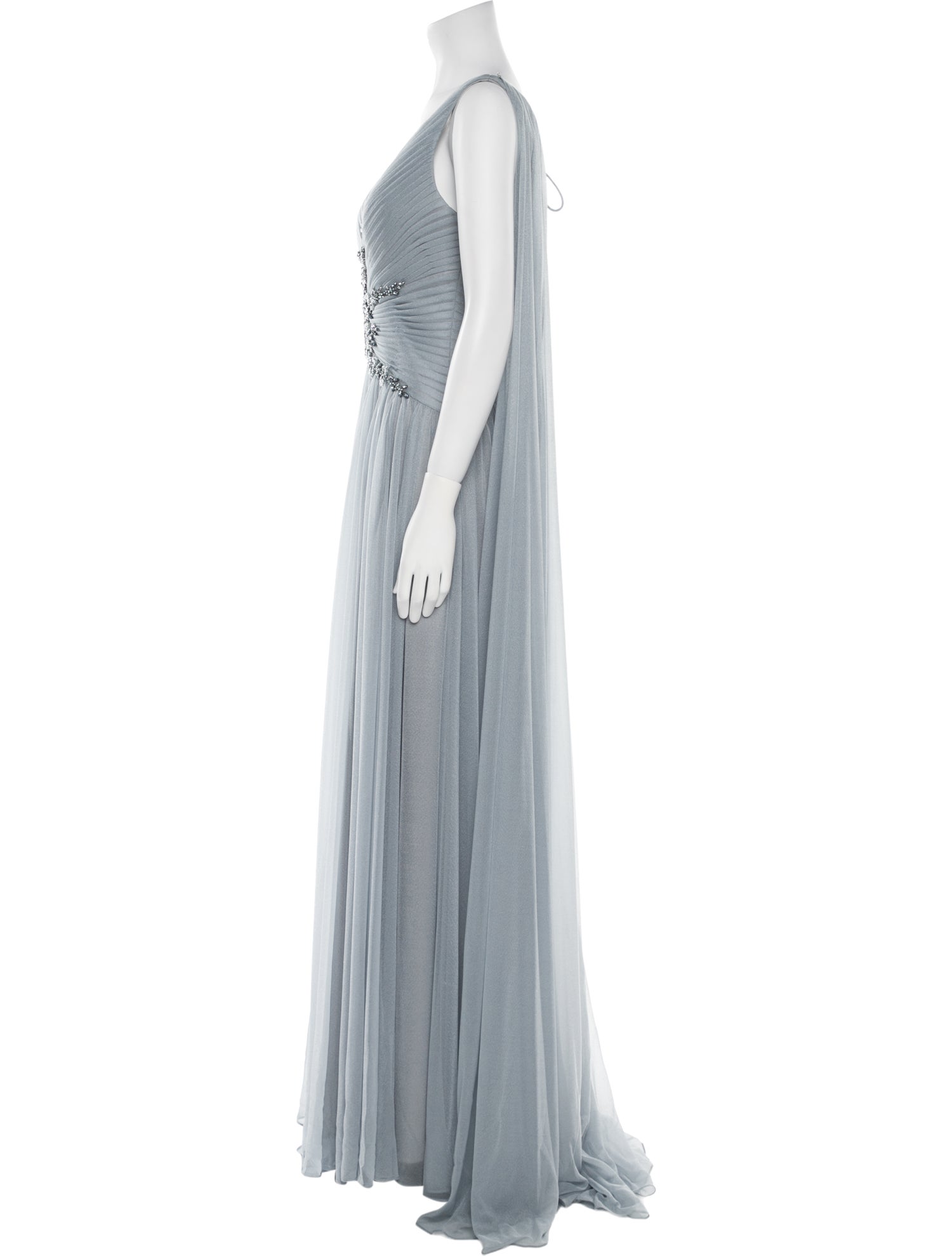 MGNY V-Neck Long Dress w/ Tags