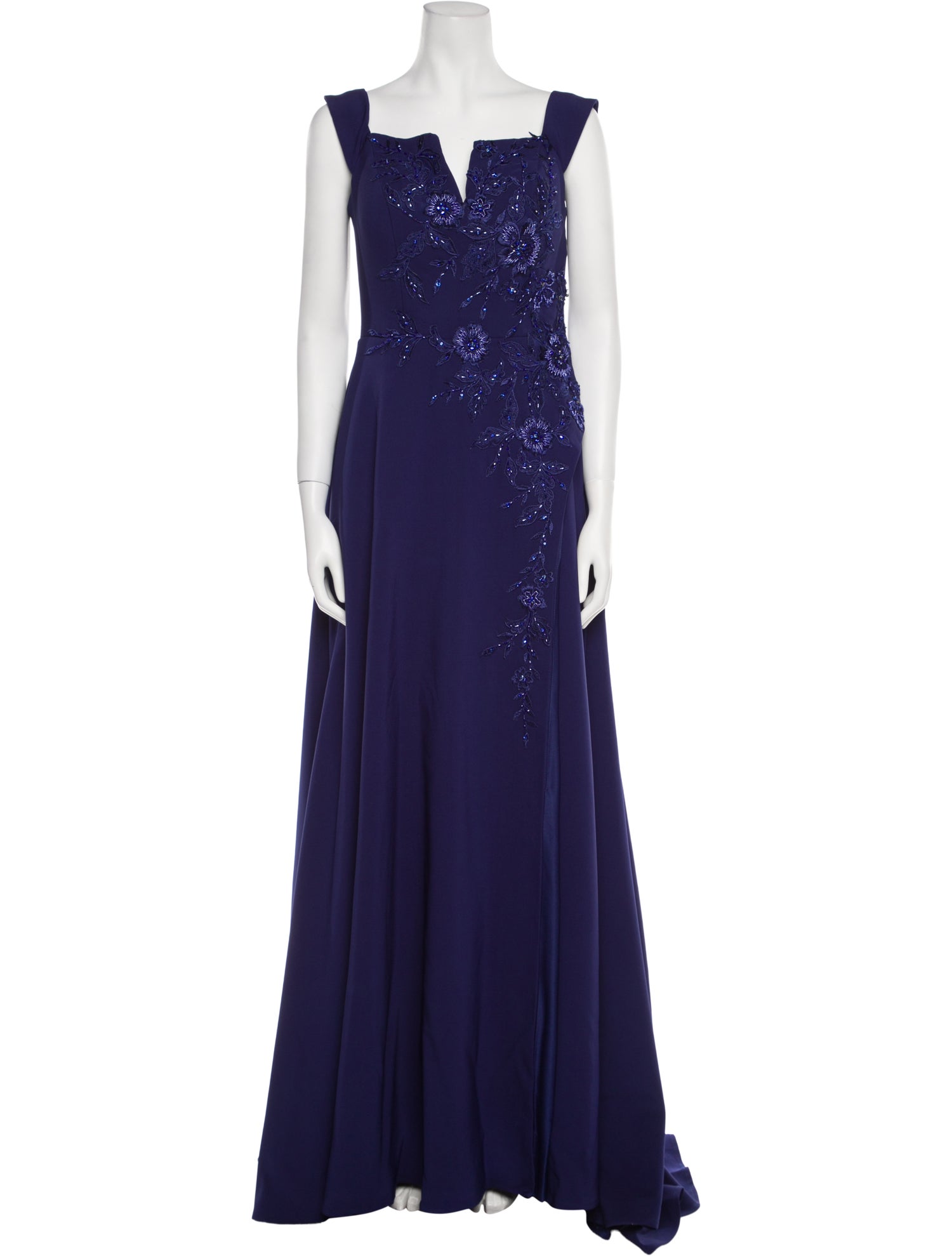 MGNY Square Neckline Long Dress w/ Tags