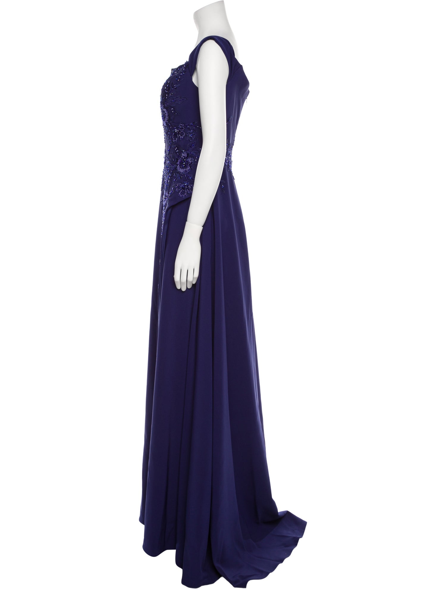 MGNY Square Neckline Long Dress w/ Tags