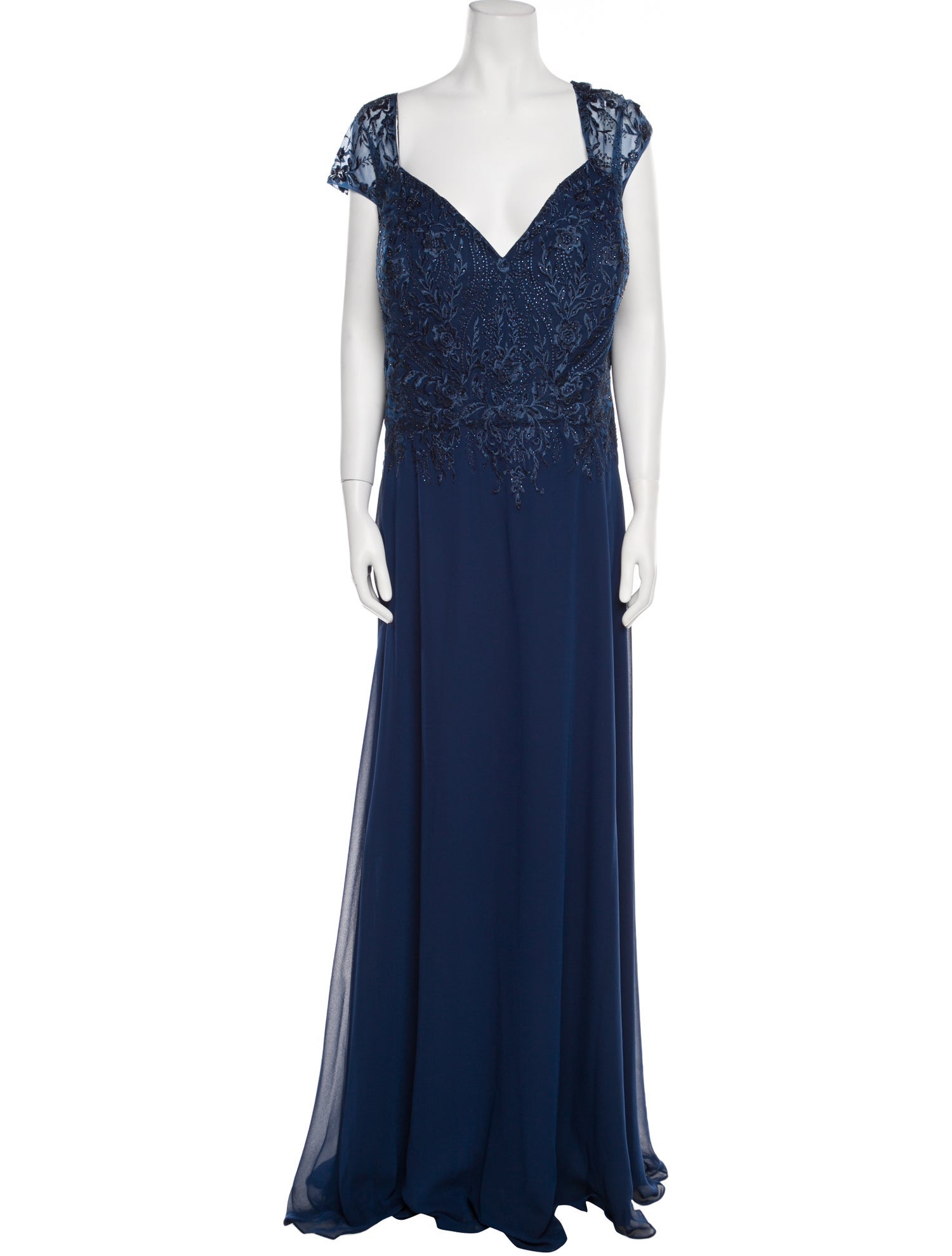 MGNY V-Neck Long Dress w/ Tags