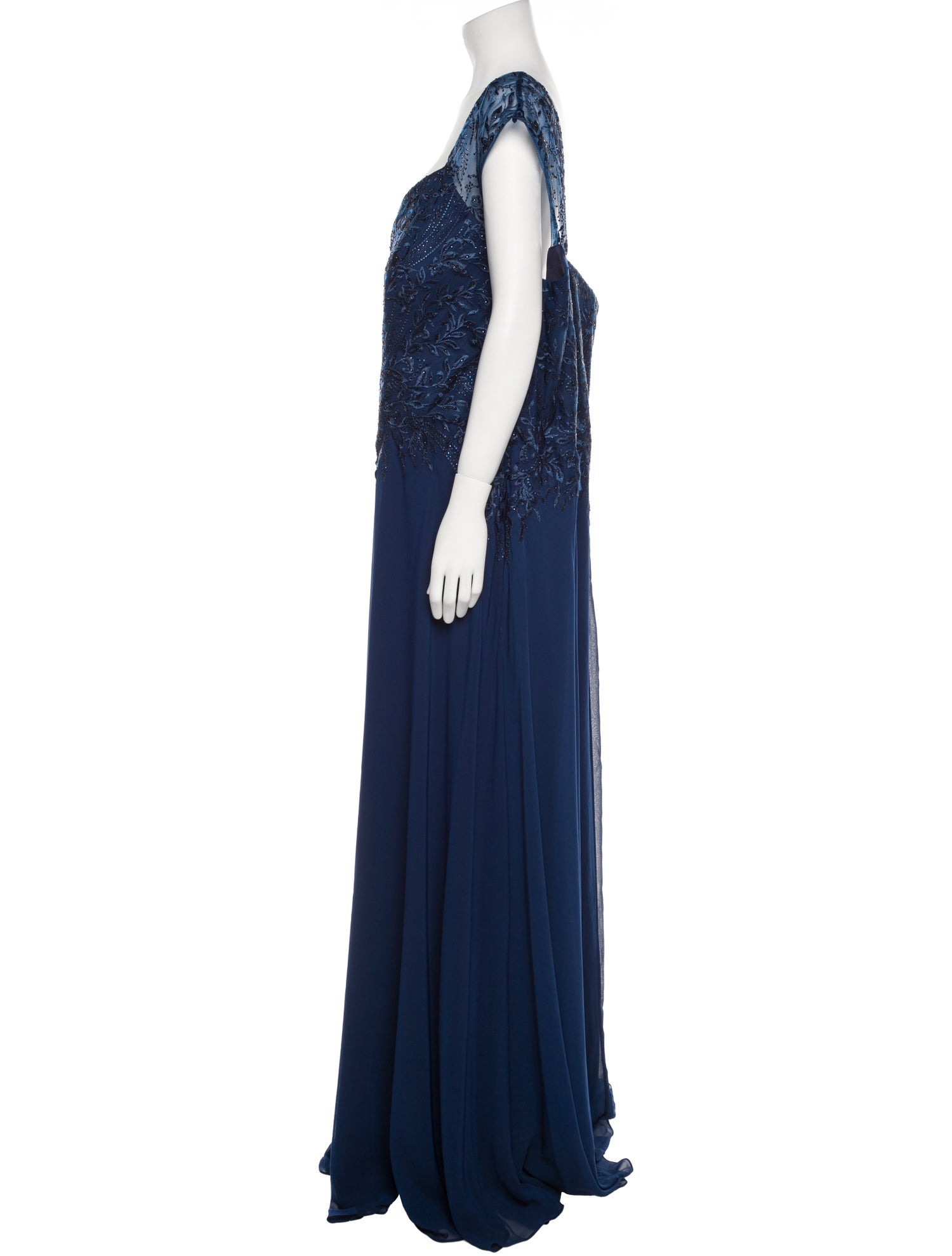MGNY V-Neck Long Dress w/ Tags