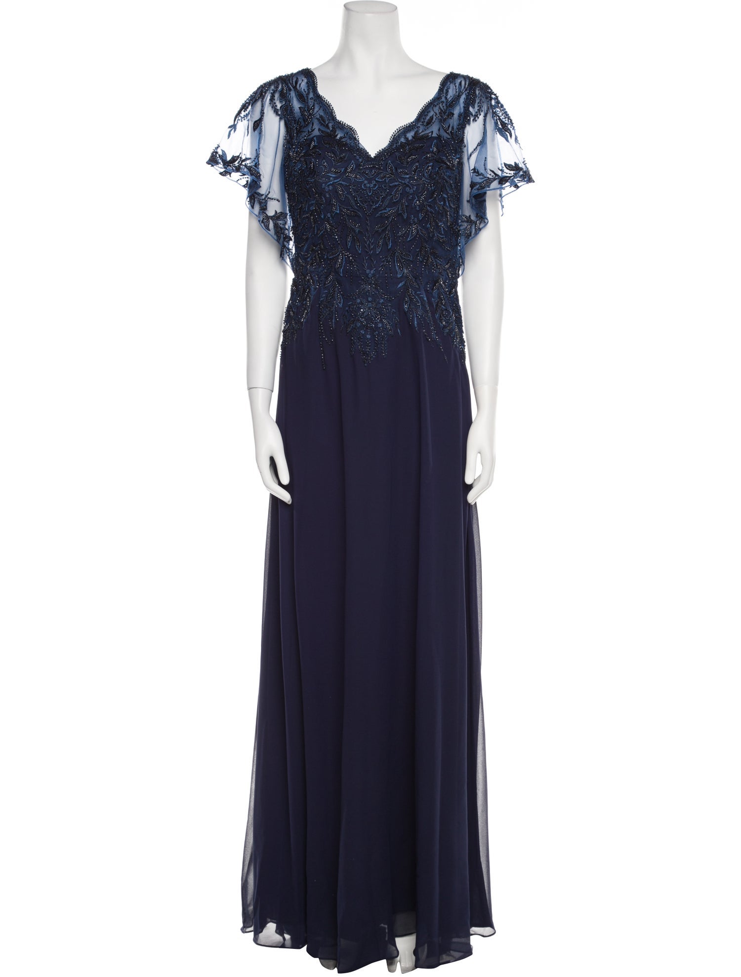 MGNY V-Neck Long Dress w/ Tags