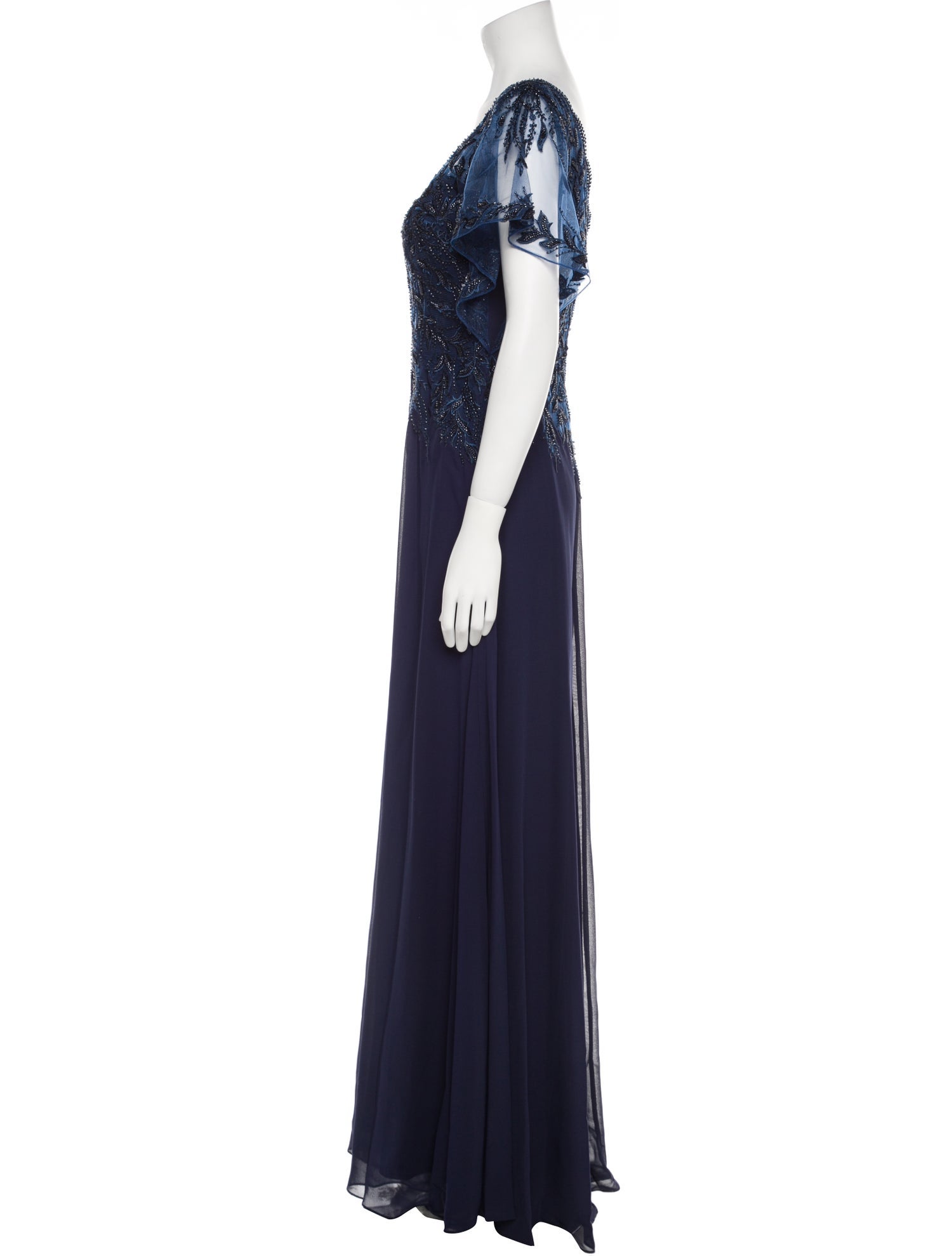 MGNY V-Neck Long Dress w/ Tags